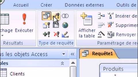 Access 2007 : Les requêtes actions (Requête mise à jour).