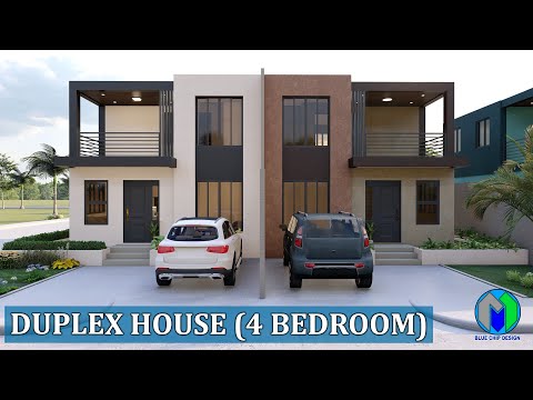 Duplex House Design | Two Storey House Design | 4 Bedroom Duplex House Design | Two Storey House Design | 4 Bedroom
