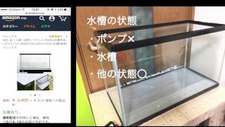 GEXの60cm水槽が無料で家にやってきた！？