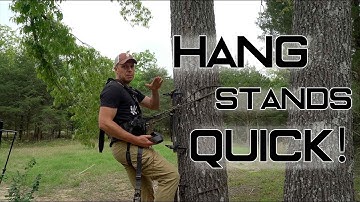 How to Hang a Treestand FAST! | The Best, Efficient Way to Hang and Hunt Deer