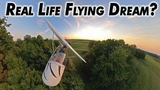 Kolb Firefly Ultralight Flying low and Slow through Farm Country