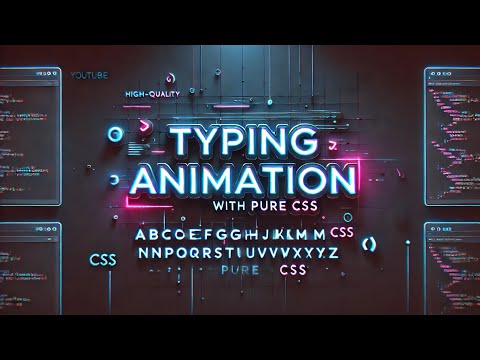 Typing Text Animation with Pure CSS! (No JavaScript)