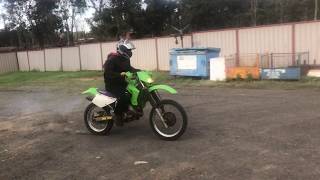 Kawasaki KDX200 1997 Quick test ride