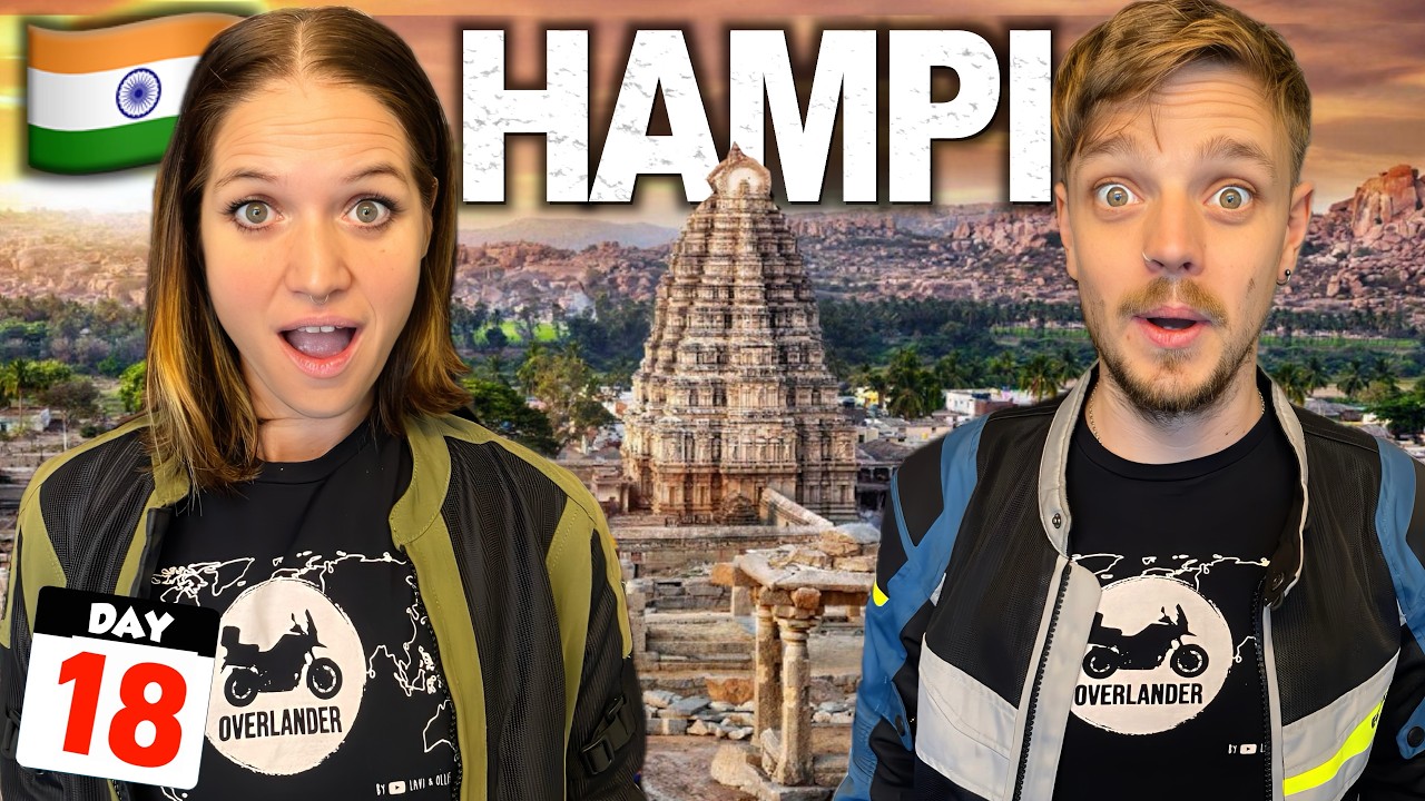 18🇮🇳 I Can’t Believe What I’m Seeing! 😱 Hampi, Karnataka 🇮🇳 Riding India