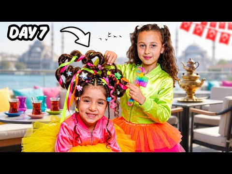 Princess Fairouz creates the weirdest hairstyle for Hind 😂