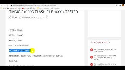 TINMO F1009D FLASH FILE 1000% TESTED