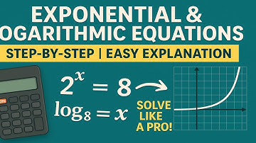 "Exponential & Logarithmic Equations Made Easy | Step-by-Step Tutorial for Students" part 1