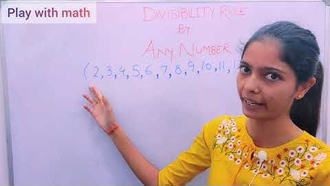 Divisiblity Rules for 2,3,4,5 and 6, Divisibilty by numbers #divisibilityrule #playwithmath