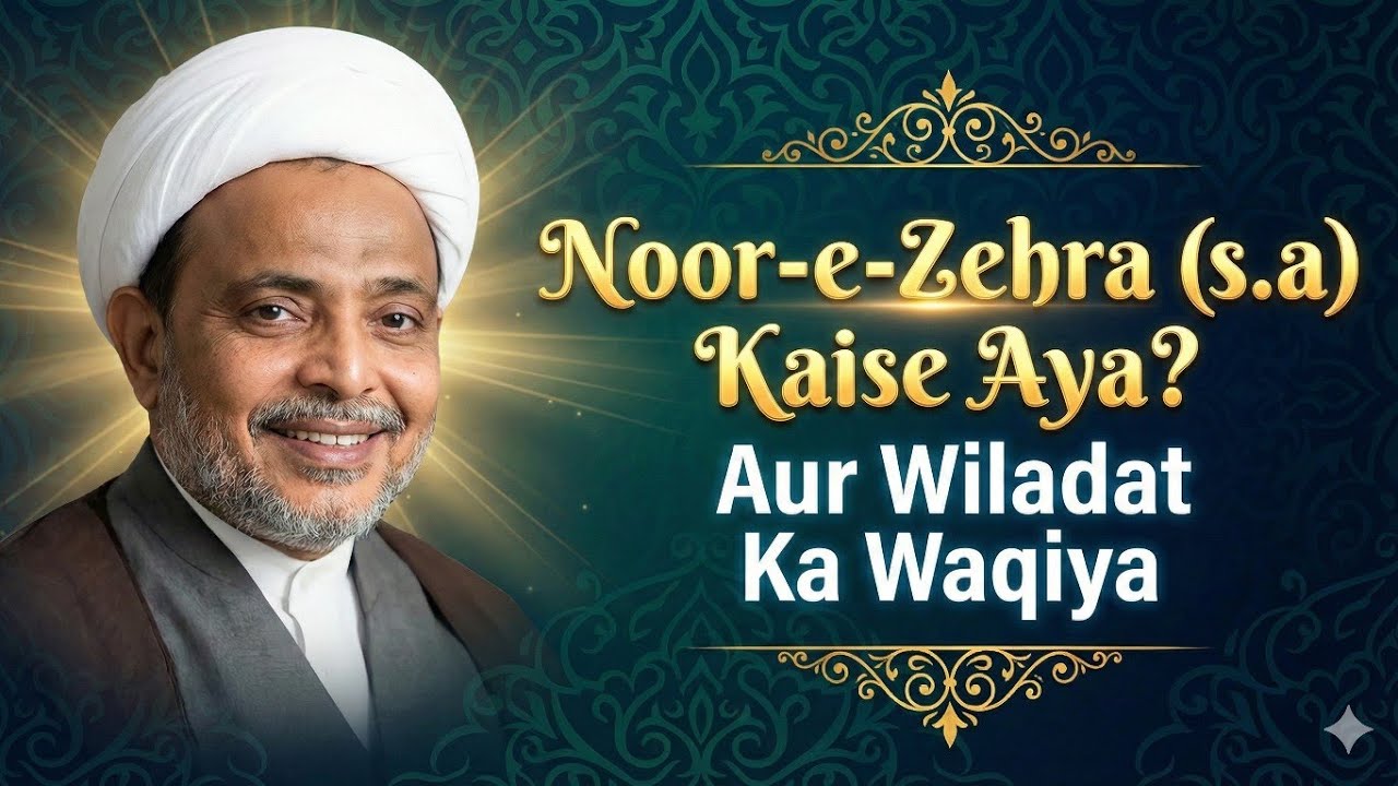 Hazrat Zehra s.a Ka Noor Duniya Mein Kaise Aya Aur Unki Wiladat Ka Waqiya | Maulana Wasi Hasan Khan