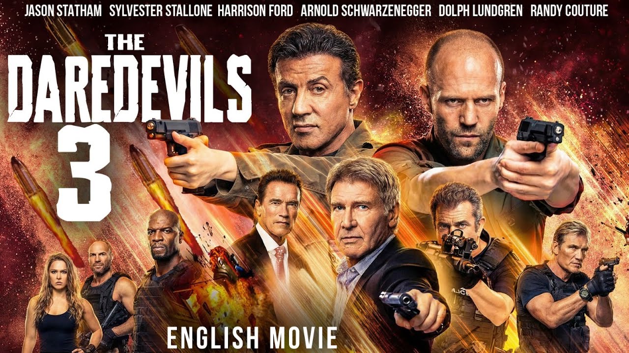 Jason Statham In THE DAREDEVILS 3 - Hollywood English Action Movie |Stallone, Ford, Gibson, Lundgren