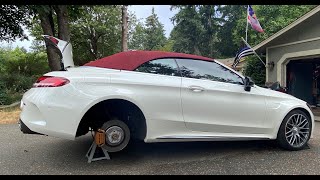 2019 Mercedes-Benz AMG C63s rear brake pad lubrication to stop squealing...