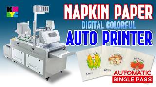 Automatic Suction-Feed Napkin Printer with Custom Color Pattern Printing