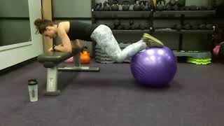 Jack Knife (forearms on bench)