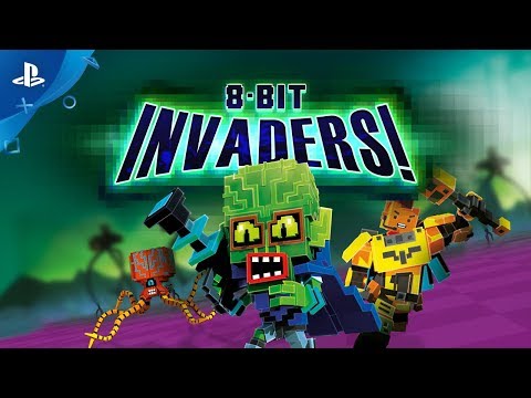 ●GAME INVASION 8-Bit Invaders! - Gameplay Trailer | PS4 - YouTube
