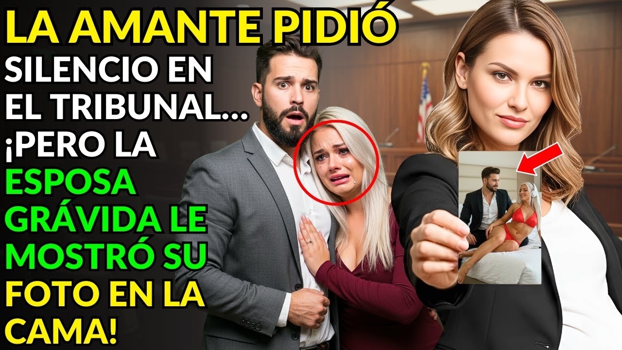 LA AMANTE PIDIÓ SILENCIO EN EL TRIBUNAL… ¡PERO LA ESPOSA GRÁVIDA LE MOSTRÓ SU FOTO EN LA CAMA!