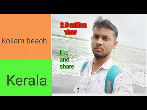 #Kollambeach. Kollam beach india most tourist place