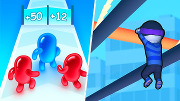 Satisfying Mobile Games 2023 - Join Blob Clash 3D, Roof Rails, Marble Run 3D, Ball Run 2048...