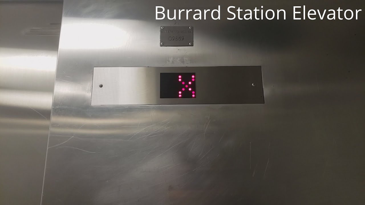 Custom Announcements! Montgomery Hydraulic Elevator at Burrard SkyTrain Station - Vancouver BC