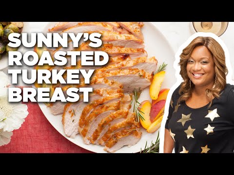Sunny Anderson's 5-Star Roasted Turkey Breast with Peach Glaze | Cooking for Real | Food Network