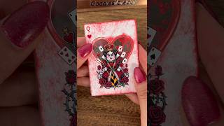 Alice in wonderland shaker style ATC cards ASMR Process #artisttradingcard #scrapbooking #atccards