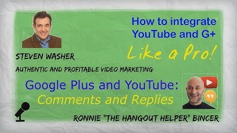 Google Plus and YouTube - Comments and Replies (why can