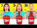 高速中速または低速の食品チャレンジ | おいしいキッチンのハック Fun Challenge
