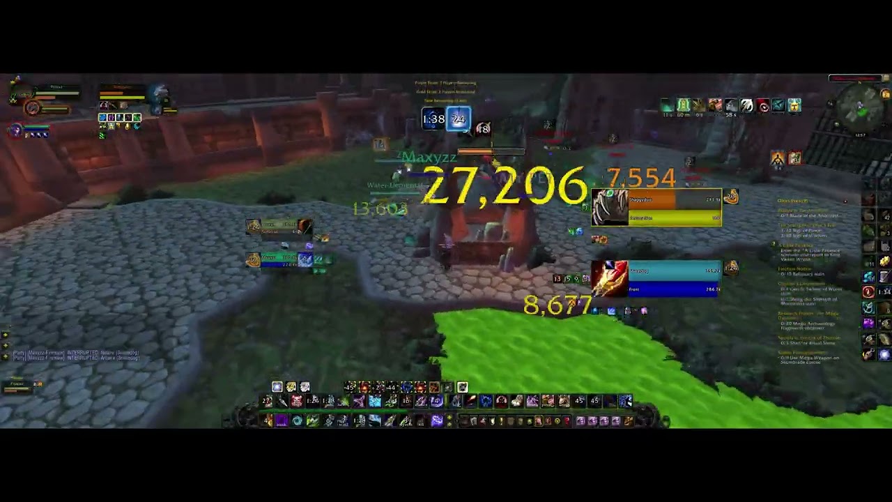 WoW MoP Classic Arena Survival Hunter + MW Monk vs Frost Mage + Resto Druid 2v2 arena