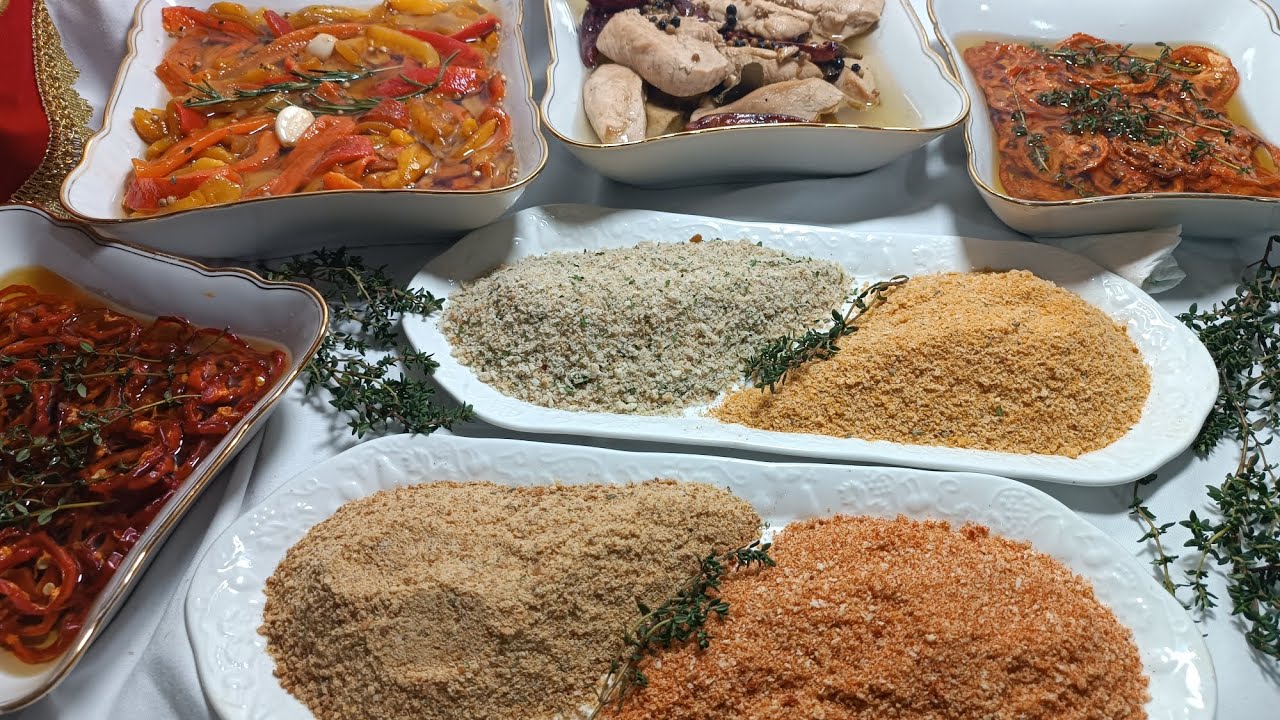 التحضيرات المسبقة هادو لي غادي ينفعوك في رمضان💯💯 خبز محمص👌👍أربعة أشكال دجاج😍🤩 مصبر طماطم وفلفل مجفف