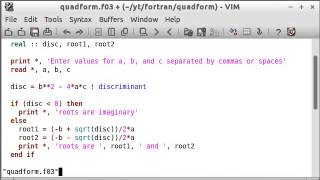 Program Calculator Quadratic Formula