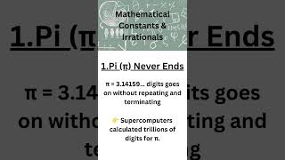 Information Math Constants & Irrationals - PI News