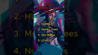 Top 5 Kendrick Lamar songs 2026!!