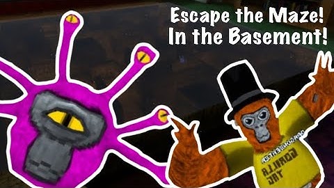 How to Escape the Maze in the Basement! Gorilla Tag VR