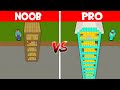 Minecraft NOOB vs PRO: NOOB FOUND UNDERGROUND SKYSCRAPER IN THIS VILLAGE! (Animation)