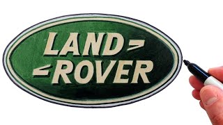 How to Draw the LAND ROVER Logo (Famous Car Logos)