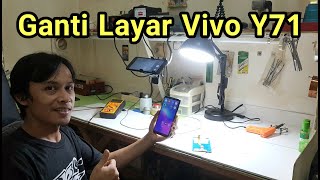 cara cepat mengganti layar lcd touchscreen hp Vivo Y71 | Display Replacement
