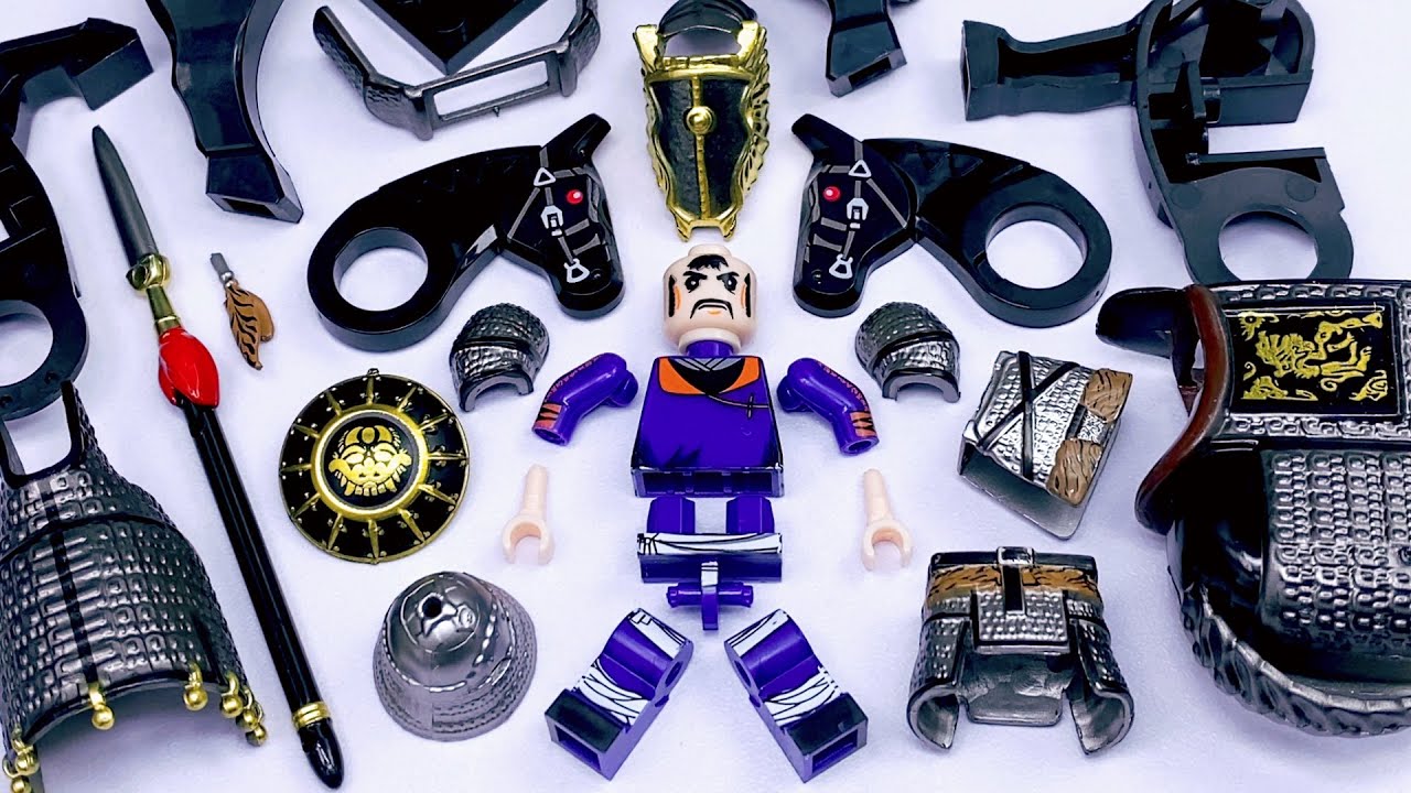 Кастомная фигурка LEGO Ти Фу Ту на бронированном коне | Неофициальная минифигурка LEGO