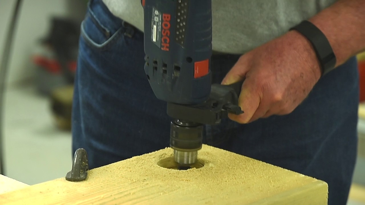 Como cortar el agujero perfecto en madera para EAB - YouTube