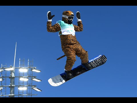 Déguisée en tigre pour sa dernière, Lucile Lefevre se fait plaisir en big air | JO 2022
