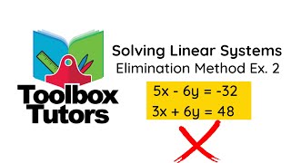 Linear Systems Elimination Method Example 2