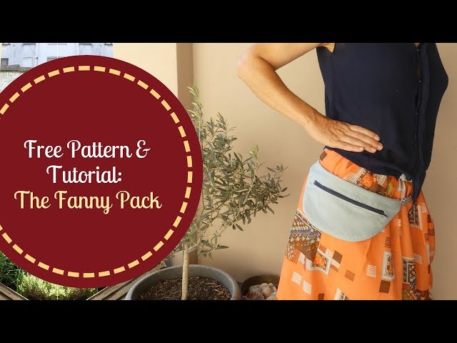 Quick Sewing Tutorial with Free Pattern: The Fanny Pack - YouTube