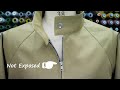 How to sew a Separating Zipper (not exposed) of a Raglan Sleeve Jacket
