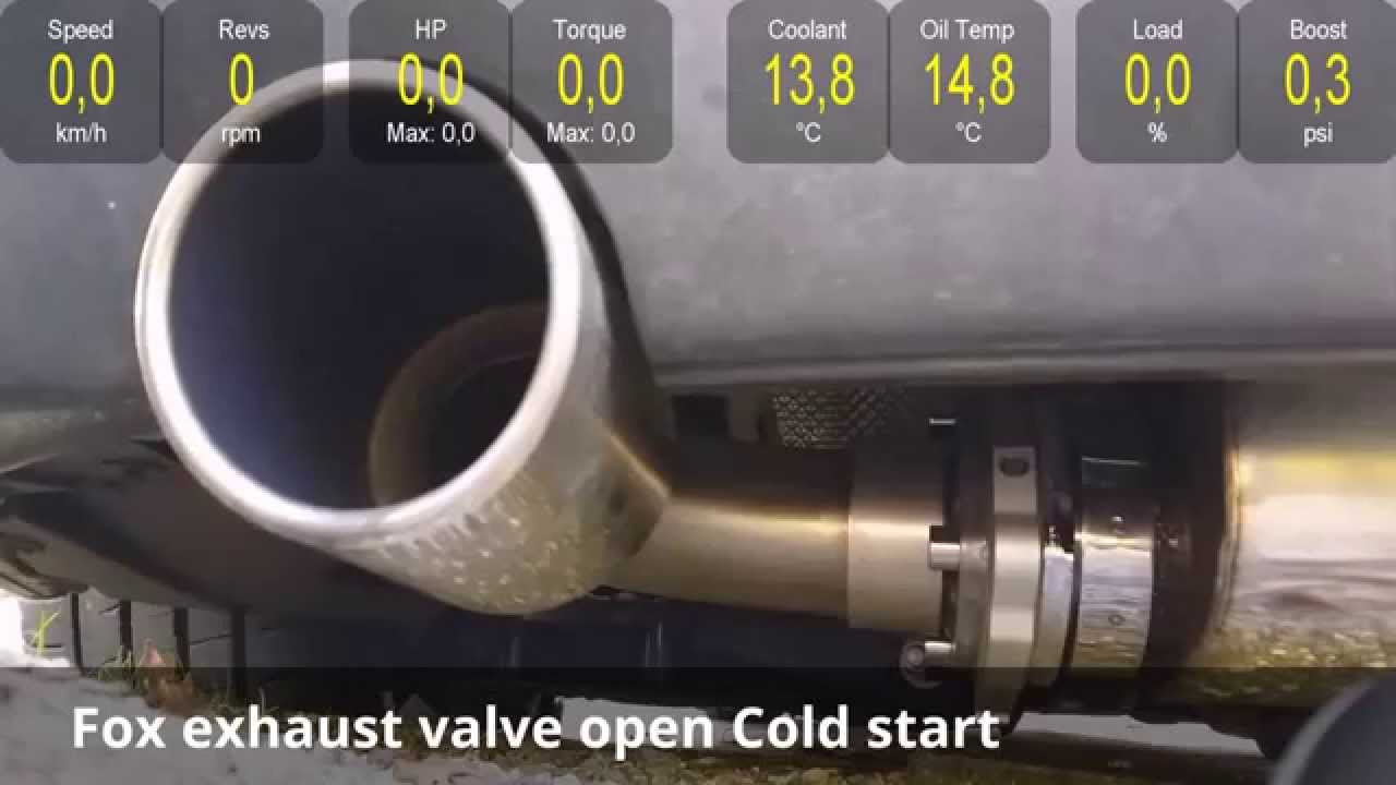 BMW M135i LCI Fox exhaust valve open/closed Cold start and Revs YouTube