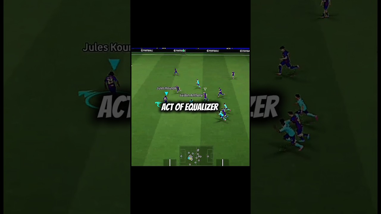 Act of equalizer in Efootball 