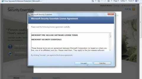 Microsoft Security Essentials Installation