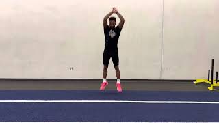 In-Place High Knee Snapdown Rebound Jump