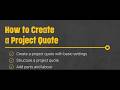 How to Create a Quote and Manage Project Tasks in Simpro | Tutorial