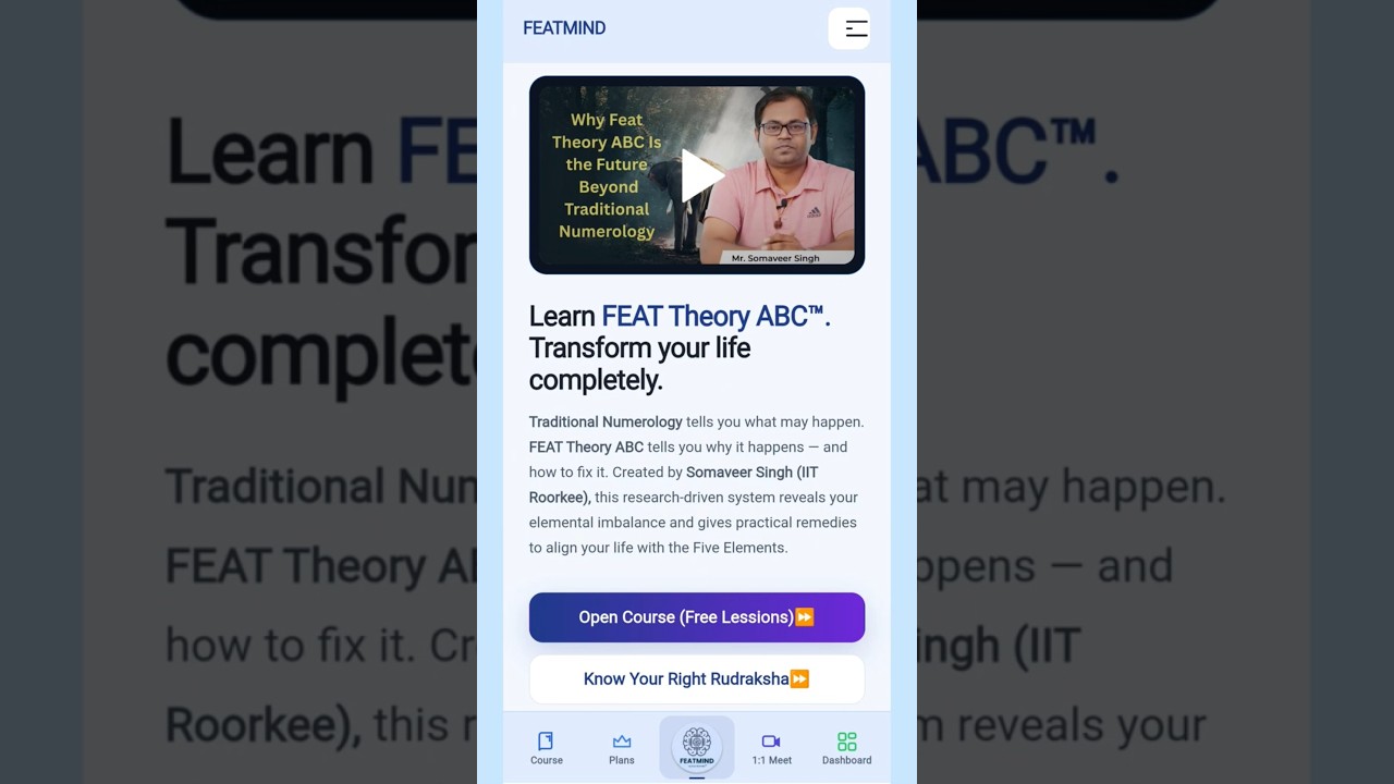 Feat Theory ABC is the advanced version of Vedic Astrology & Numerology & Five Elements Analysis