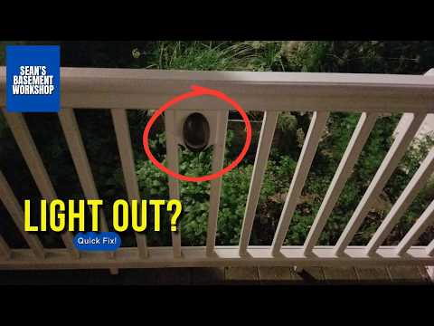 How to Replace a TimberTech Deck Railing Light Bulb (G4 10W Replacement) | SBW#97