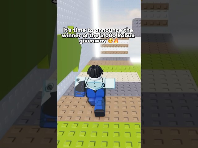 Announcing the Winner of the 5,000 Robux Giveaway 💰🎉 #foryou #fyp #viral #roblox #robloxrant