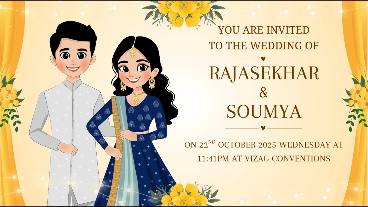 RAJASEKHAR & SOUMYA WEDDING  LIVE STREAMING
